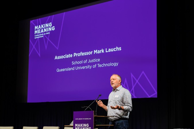 Assoc Prof Mark Lauchs presenting at Making Meaning 2024
