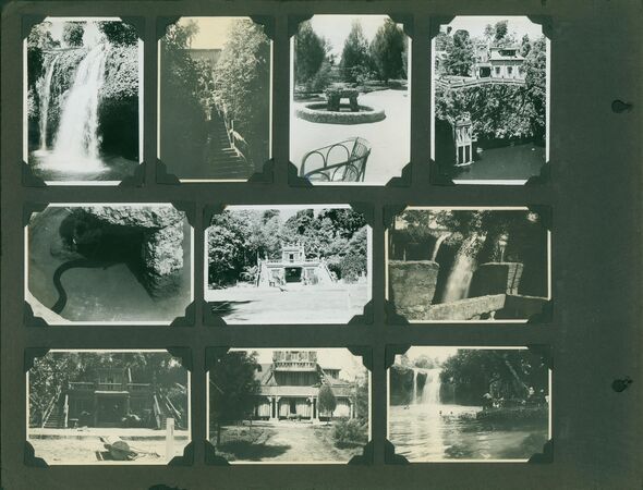 Gordon Gibson photograph albums featuring photos of Paronella Park.