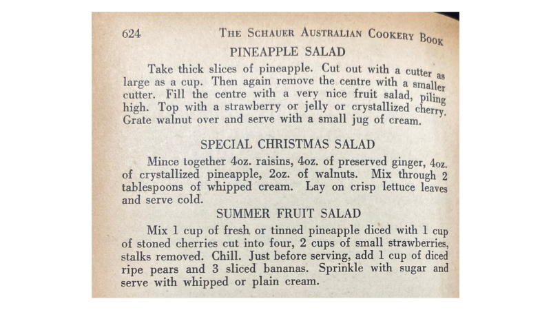Recipes from The Schauer Australian Cookery Book