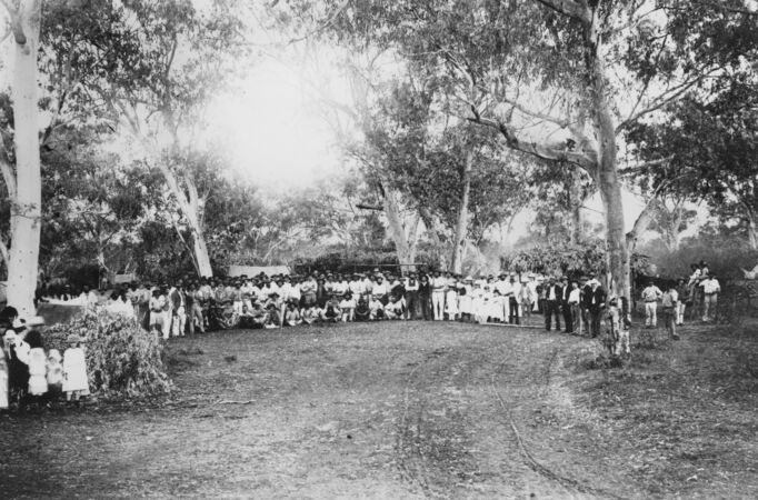 Hughenden Strike Camp, Queensland, 1891. 