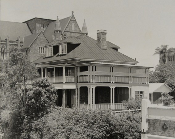Black and white photograph of First Government House