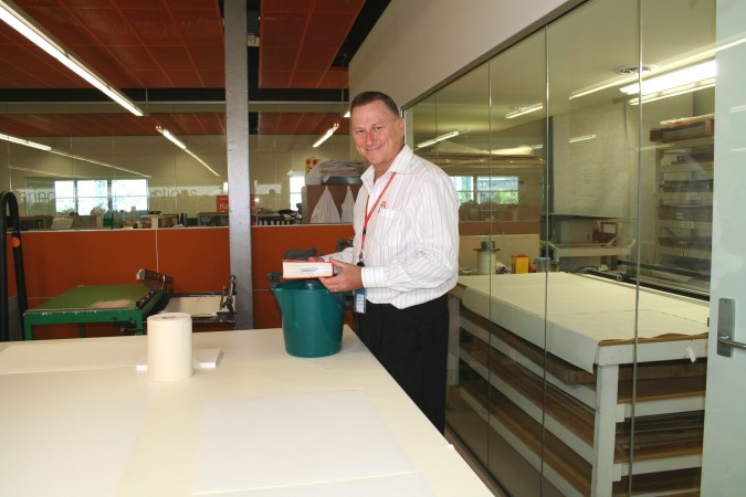 Grant Collins, former Manager of Collection Preservationat State Library of Queensland