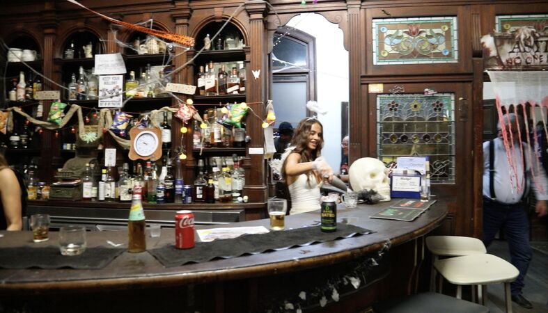 Halloween celebrations at the Imperial Hotel. 