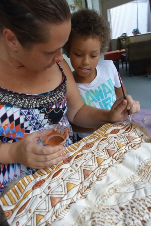 Jordana and Taeo Angus at a Brisbane workshop, 2016. Photo by Carol McGregor