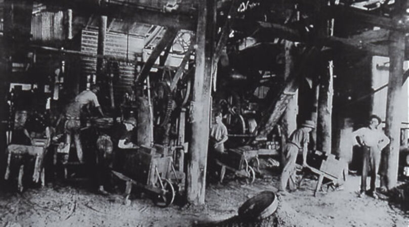 Brittain Bricks’ original plant at Dinmore, c.1890. Boral, Mapping Brisbane History.