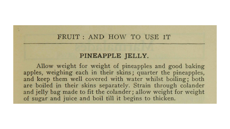 Recipe for Pineapple Jelly