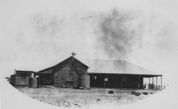 Sandstone building from early 1900s