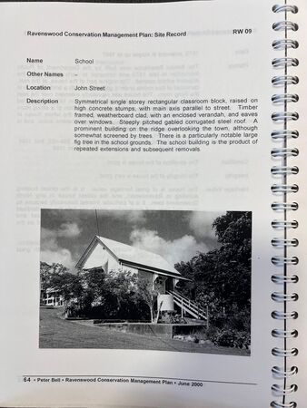 Ravenswood State School. From: “Ravenswood Conservation Management Plan: Report to Ravenswood Restoration and Preservation Association Incorporated” by Peter Bell, Historical Research Pty Ltd, Adelaide. 