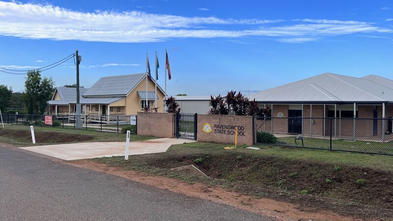 Ravenswood State School with original and new school buildings.