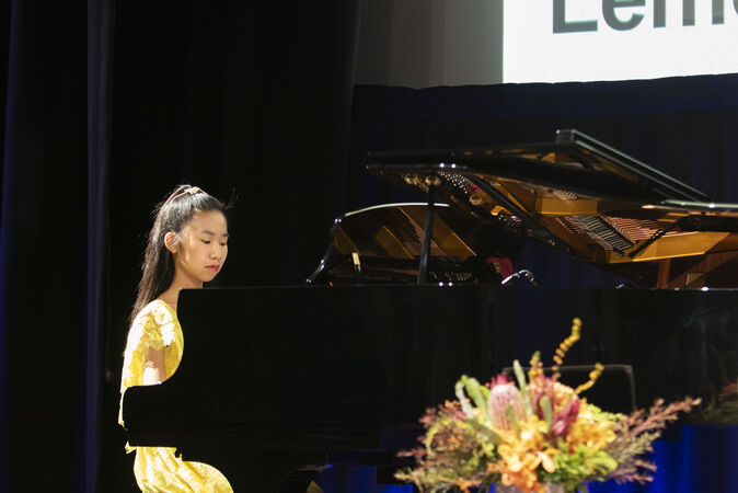 Pianist Maggie Huang at Research Reveals 2025.