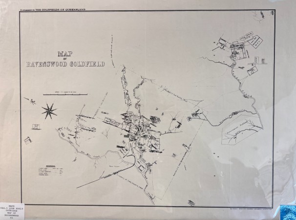 Map of Ravenswood Goldfields, 1898, William Lees, Outridge Printing Company.