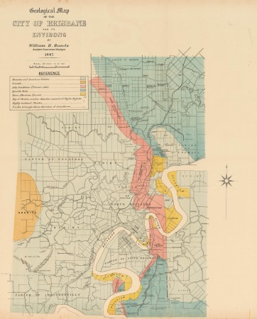 Geological map of the city of Brisbane and its environs