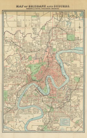 Map of Brisbane and suburbs