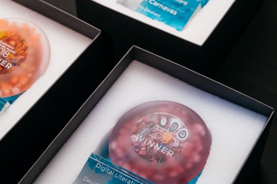 Queensland Literary Awards trophies