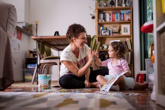 Parent and child spending time together