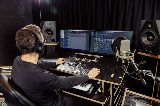 Person using SLQ Recording Studio 