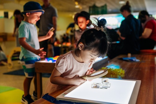 Children at State Library of Queensland