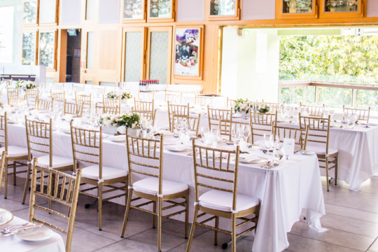 Wedding set up in the Queensland Terrace at the State Library of Queensland