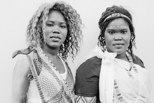 Portrait of two South Sudanese women taken taken on South Sudan Independence Day, July 2011.