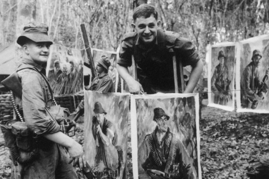 Bruce Fletcher War Artist in Vietnam 1967 James Wieneke Collection of Photographs John Oxley Library State Library of Queensland