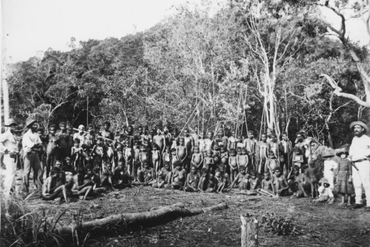 Aboriginal families from the Bloomfield River Mission, ca. 1884