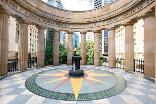 Anzac Square eternal flame