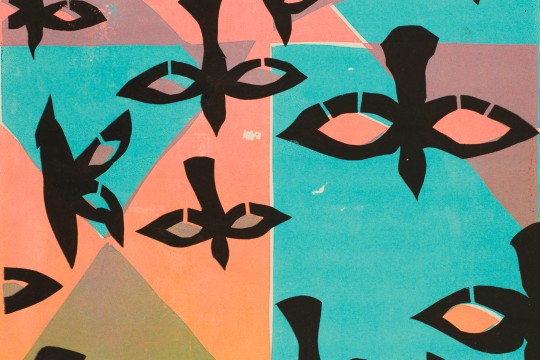 Close up of Birds of tin poster