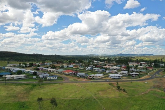 Arial picture of Cherbourg community