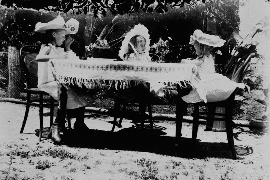 Children's tea party at Marlborough, Queensland,