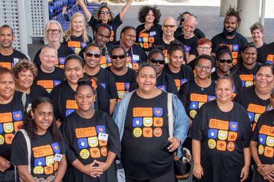 Participants of the 2024 IKC Workshop wearing Digital and You branded t-shirts. 