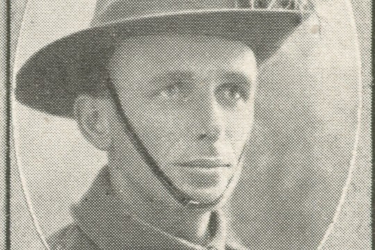 EH Williams one of the soldiers photographed in The Queenslander Pictorial supplement to The Queenslander 1915