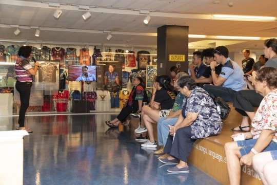 Curators tour of Deadly Threads