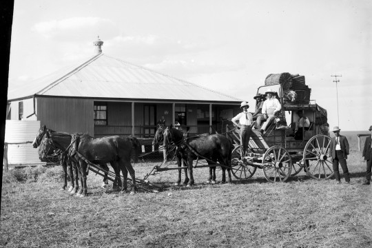 Royal Mail Coach in Queensland ca 1900  