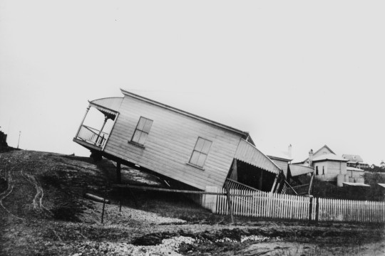 House washed off its stumps during flood of 1893