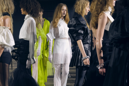 image of models in clothing on a catwalk
