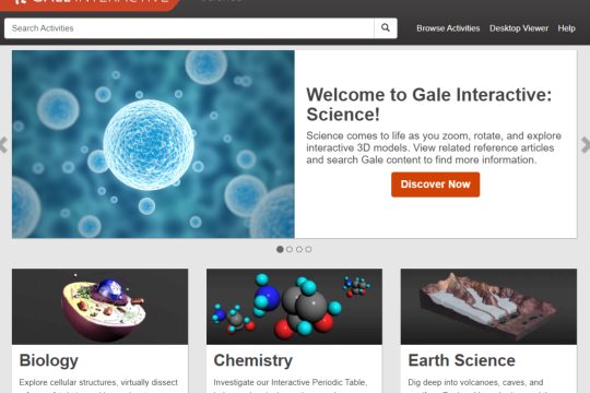 Gale: Interactive Science database