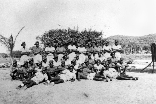 Members of the Torres Strait Light Infantry Battalion at Rose Camp Thursday Island 1940s 2004 Web
