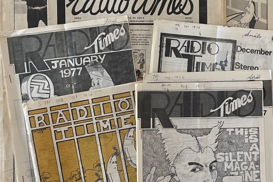 A collection of early Radio Times magazines held at the John Oxley Library.