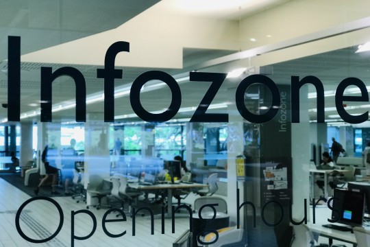 Infozone sign
