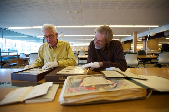 People researching materials at JOL