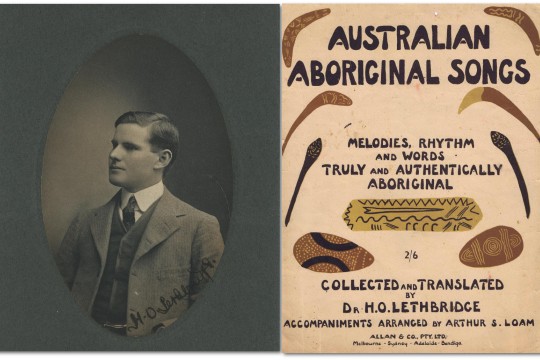 Harold Lethbridge and collected Aboriginal songs