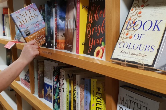 Books of all types are available at the Library Shop
