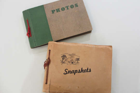 Two of four photograph albums recently acquired by State Library of Queensland belonging to Lt Patrick McHughMcHugh