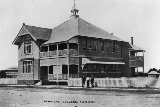 Photograph of Technical college at Mackay, c.1914.