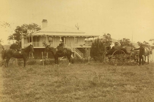 Manager's residence at the Pioneer Sugar Plantation outside Mackay, ca. 1880