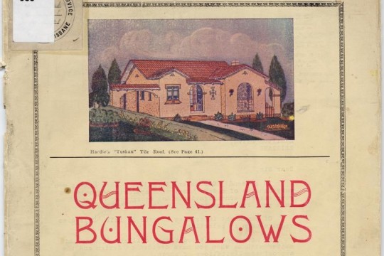 Book with plans for Queensland bungalows, 1937.