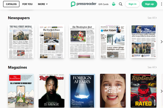 PressReader database