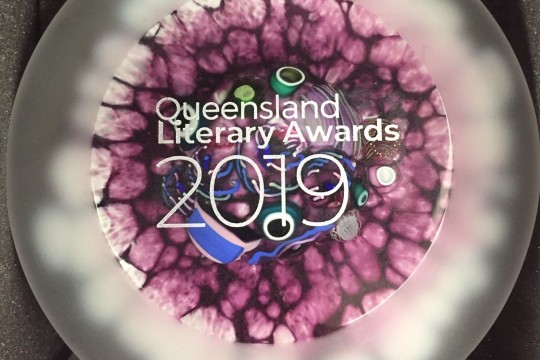Queensland Literary Awards trophy