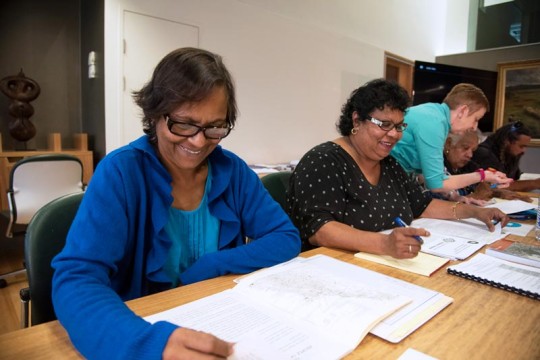 Women participating in the Research Discovery Workshop at the State Library of Queensland