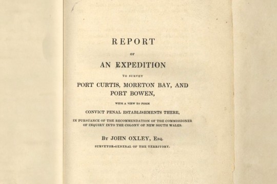Front cover of Report of an expedition to survey Port Curtis, Moreton Bay, and Port Bowen